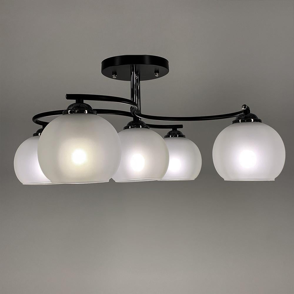 Люстра стельова на 5 плафонів Чорний (50568/5B) - фото 4 Люстра стельова на 5 плафонів Чорний (50568/5B) - фото 4