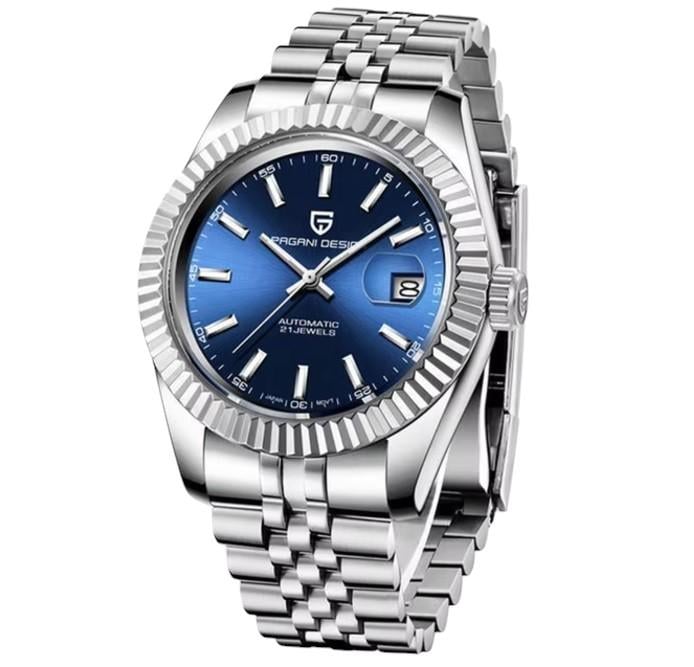 Часы механические Pagani Design PD-1645 водонепроницаемый с автоподзаводом Silver/Blue (22816032) Часы механические Pagani Design PD-1645 водонепроницаемый с автоподзаводом Silver/Blue (22816032)