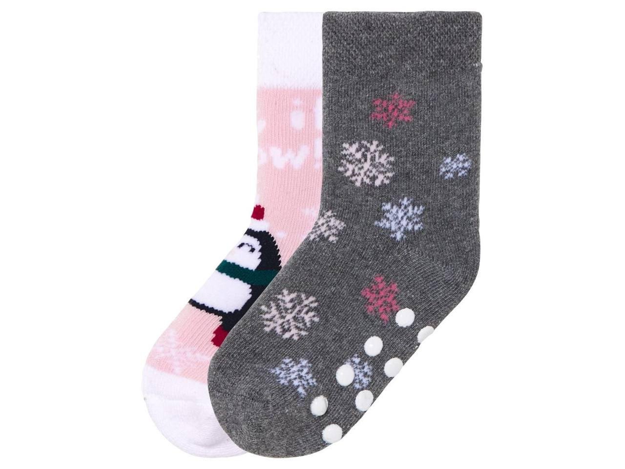 Термошкарпетки махрові Lupilu дитячі 2 пари р. 27-30 4-6 років Рожевий/Сірий Термошкарпетки махрові Lupilu дитячі 2 пари р. 27-30 4-6 років Рожевий/Сірий