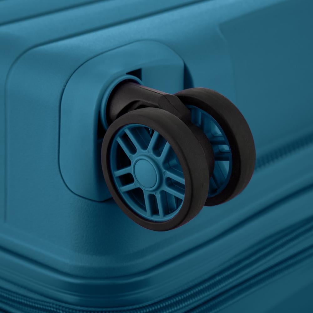 Набір валіз дорожніх 2E Aero поліпропілен замок TSA з 4 колесами S/M/L Синій (2E-SPP-AERO-SET3-TB) - фото 8 Набір валіз дорожніх 2E Aero поліпропілен замок TSA з 4 колесами S/M/L Синій (2E-SPP-AERO-SET3-TB) - фото 8