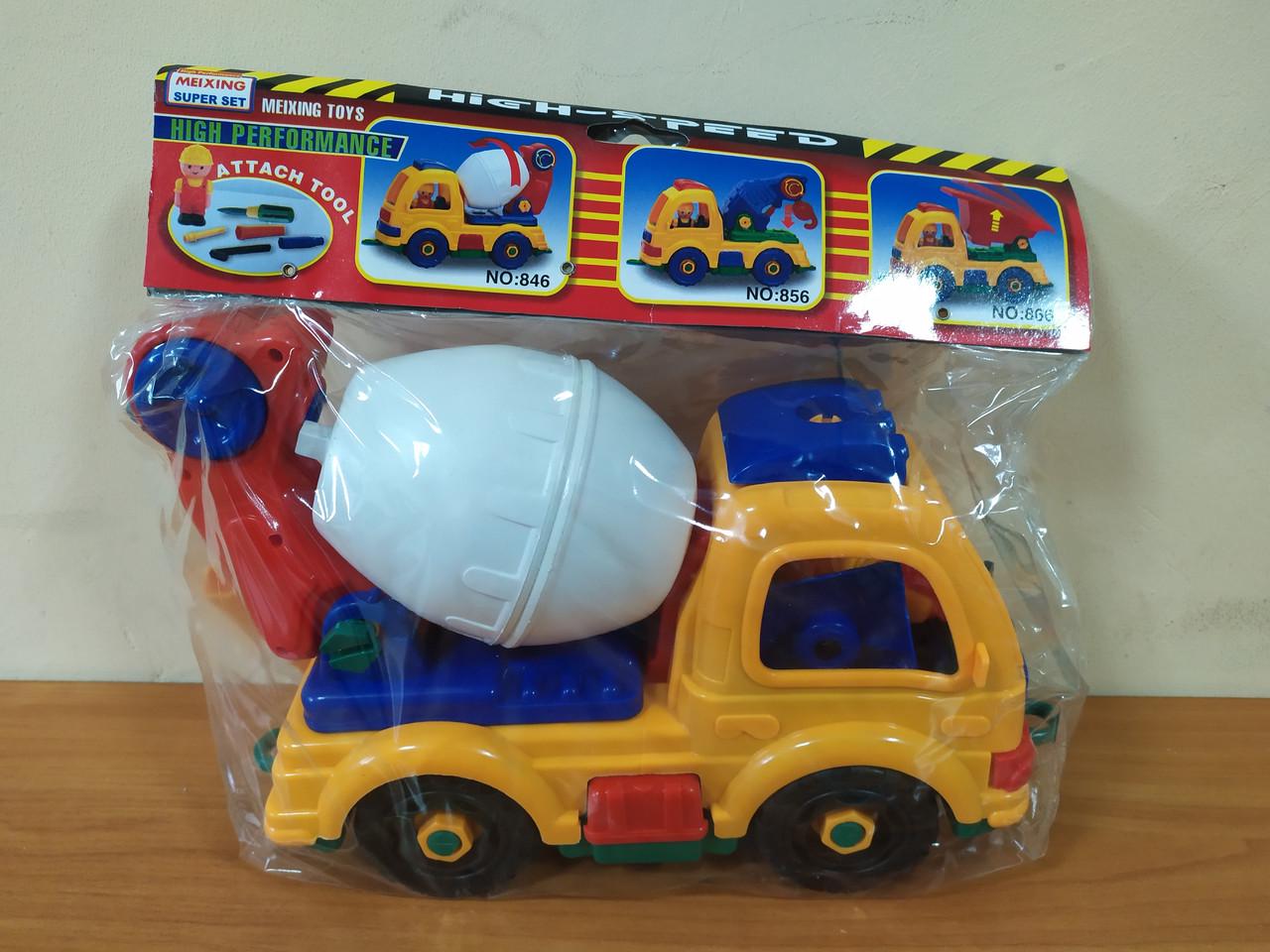 Конструктор Бетонозмішувач розбірна модель з інструментами (846) - фото 2 Конструктор Бетонозмішувач розбірна модель з інструментами (846) - фото 2