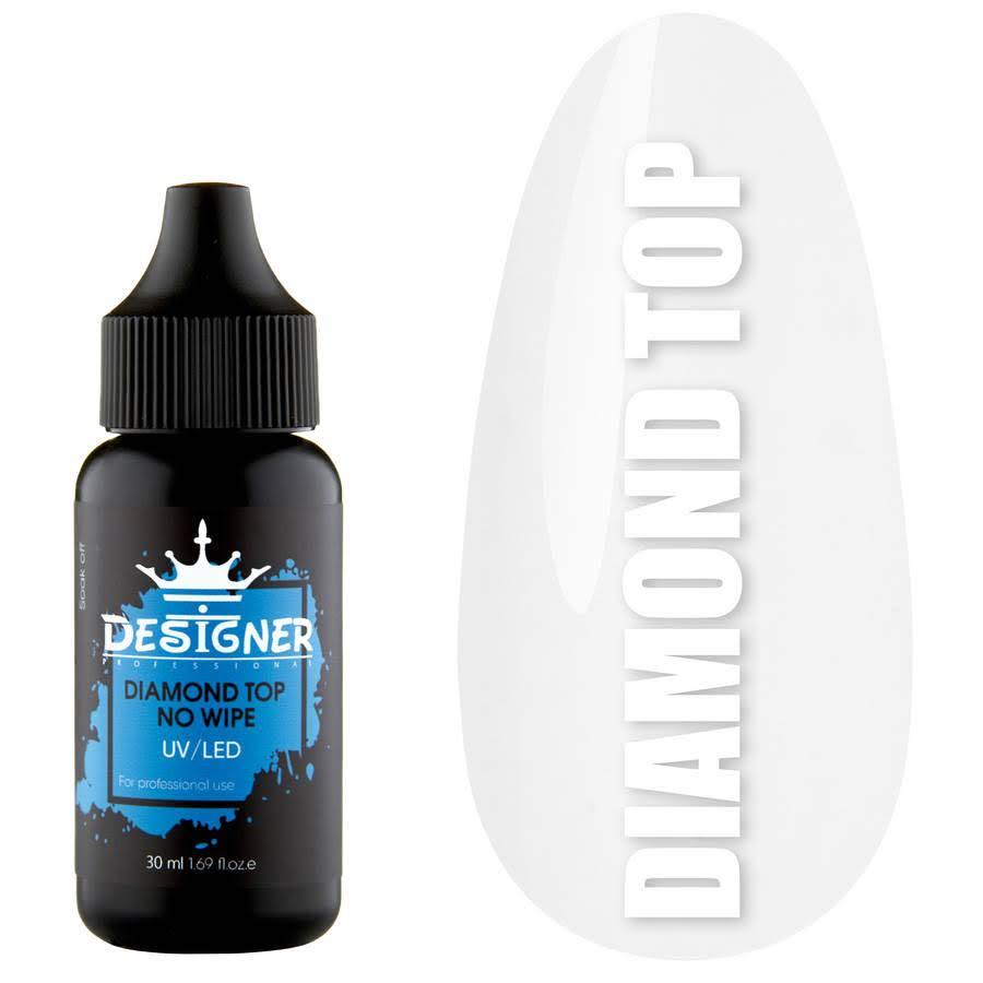 Топовое покрытие Designer Diamond Top No Wipe без липкого слоя 30 мл