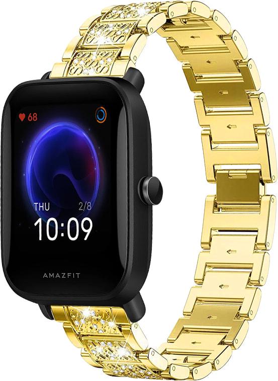 Браслет металлический Glam для Amazfit Bip U Gold (32801-2A)