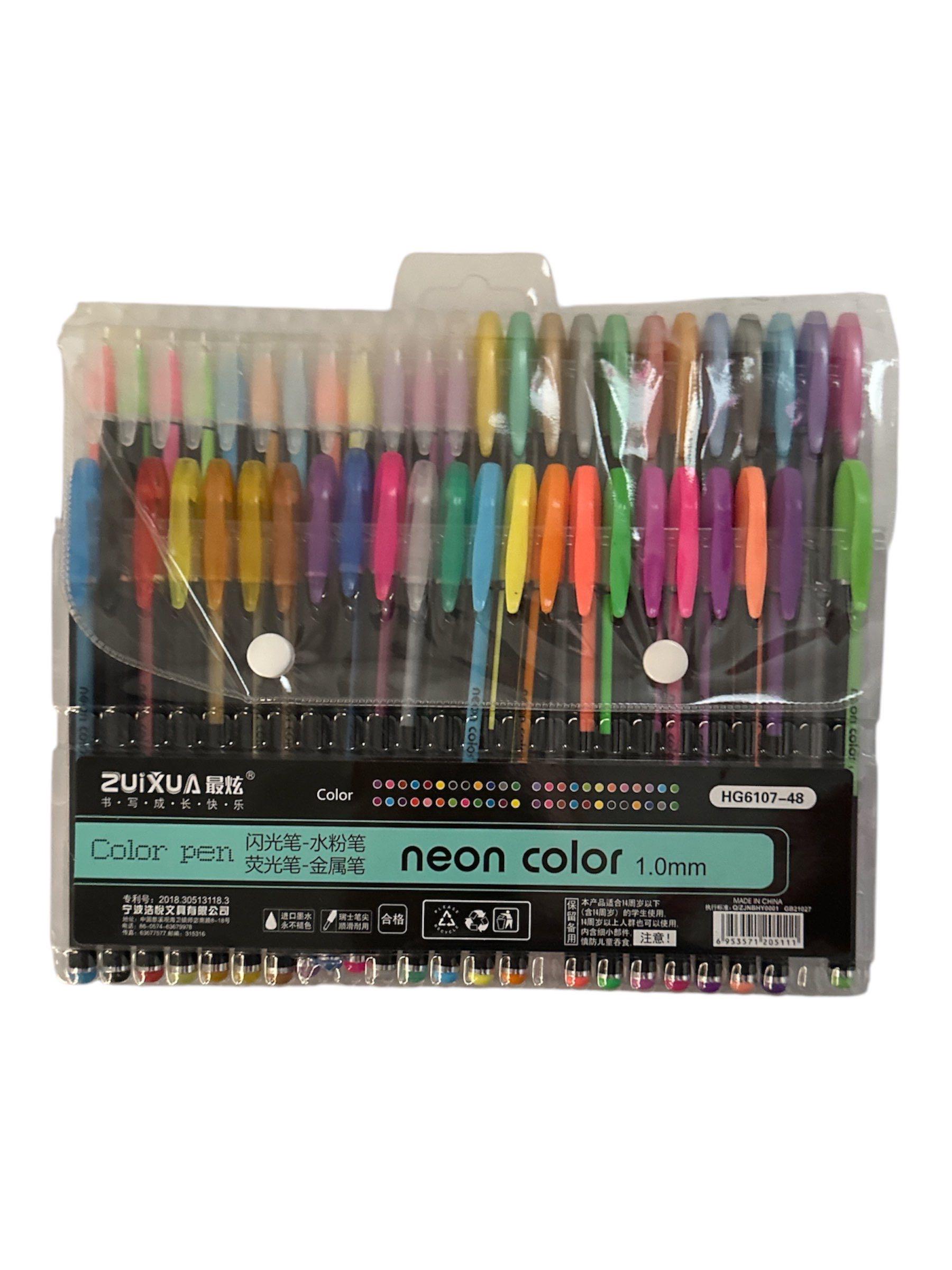 Ручка гелевая ZUIXUA neon color 48 цветов (26157992)