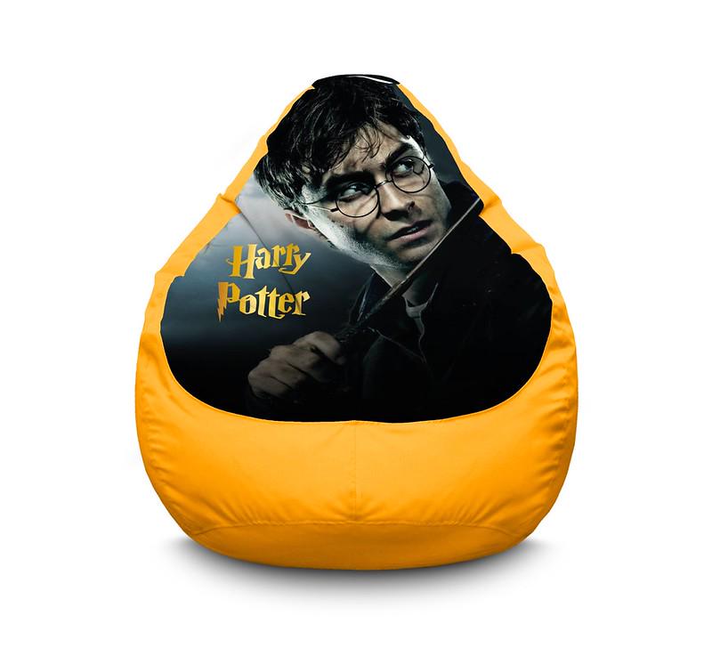 Крісло мішок iPuff Harry Potter Portrait Оксфорд XL 80x110 см Жовтий
