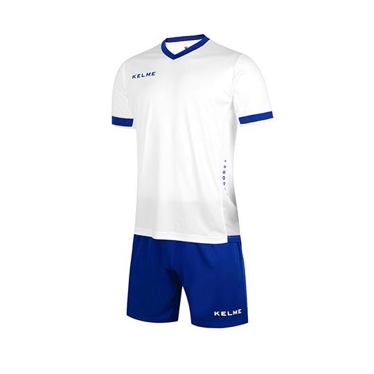 Комплект футбольной формы Kelme Alavees к/р M Белый/Синий