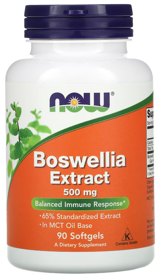 Добавка натуральная Экстракт босвеллии NOW Foods Boswellia Extract 500 мг 90 софтгель