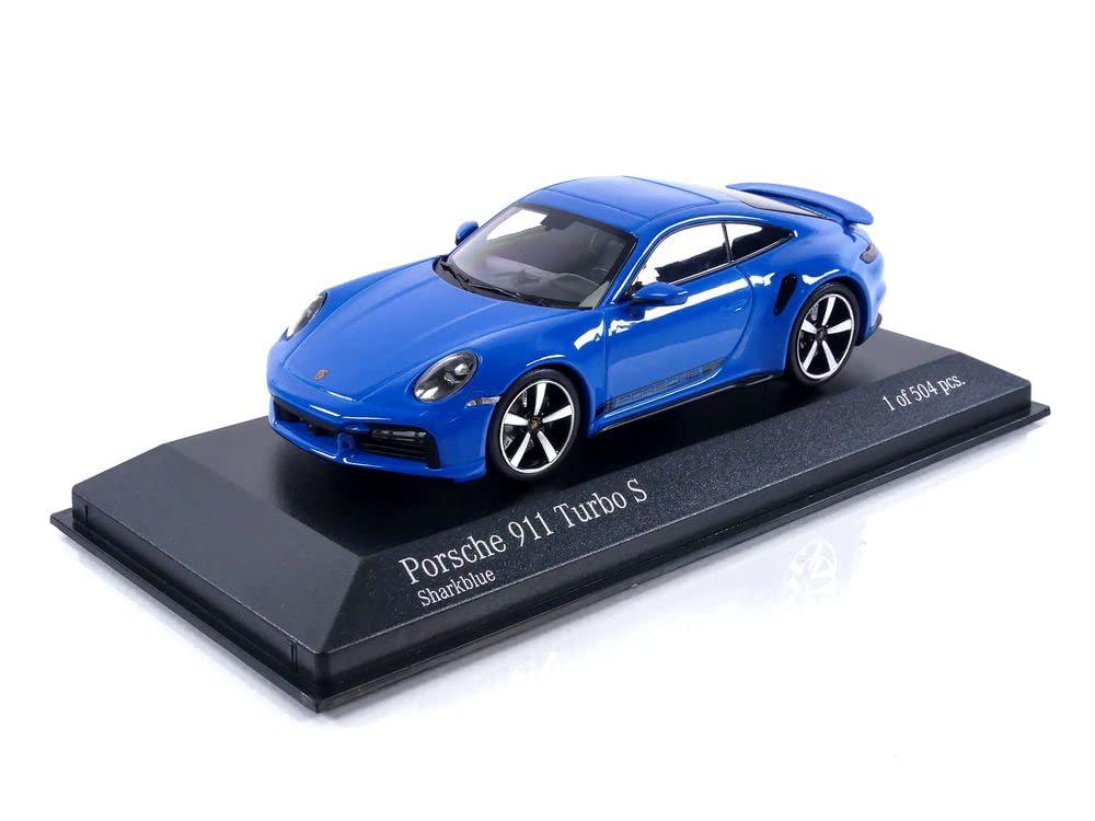 Модель автомобиля Minichamps 1:43 Porsche 911/992 Turbo S 2020 Shark Blue (410069474)