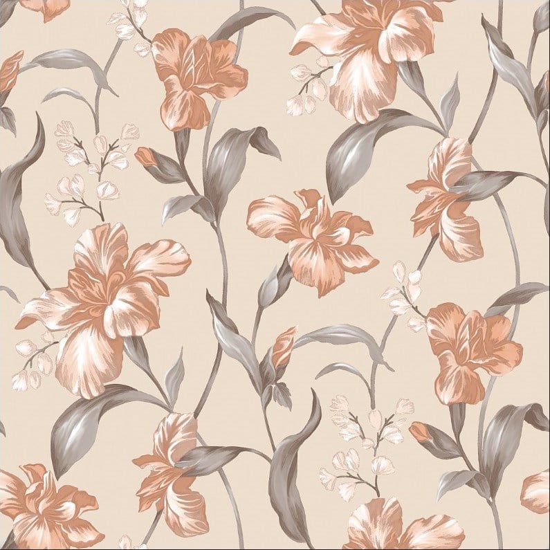 Обои на бумажной основе Шарм 134-01 Julia 0,53х10 м Бежевый (63481876545099340e54c736)