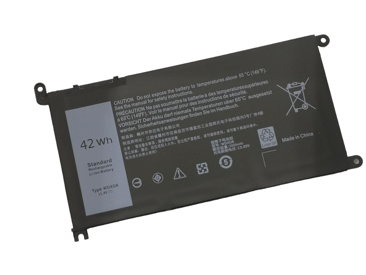 Аккумулятор DELL Inspiron 13 5368 WDXOR 3500 mAh