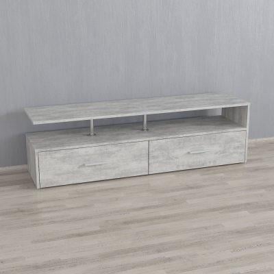 Тумба ТВ Moreli Forte Adela 1400x416x350 мм Бетон (id27-0000-88-beton)