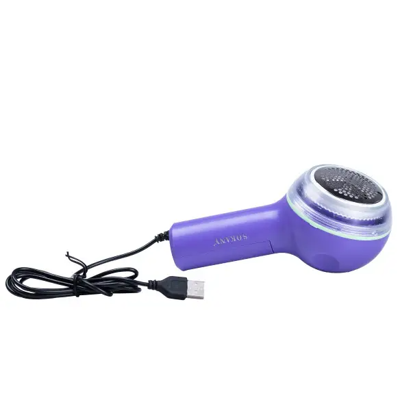 Машинка для стрижки ковтунців Sokany SK-879 від мережі Фіолетовий - фото 2 Машинка для стрижки ковтунців Sokany SK-879 від мережі Фіолетовий - фото 2
