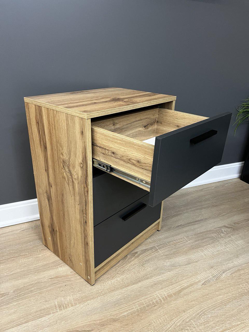 Комод Асті 700х494х354 мм Дуб аппалачі/Антрацит - фото 4 Комод Асті 700х494х354 мм Дуб аппалачі/Антрацит - фото 4