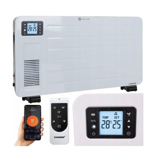 Конвектор Kaminer ZIFLO управления приложением WiFi и дистанционное управление 2300 Вт - фото 2