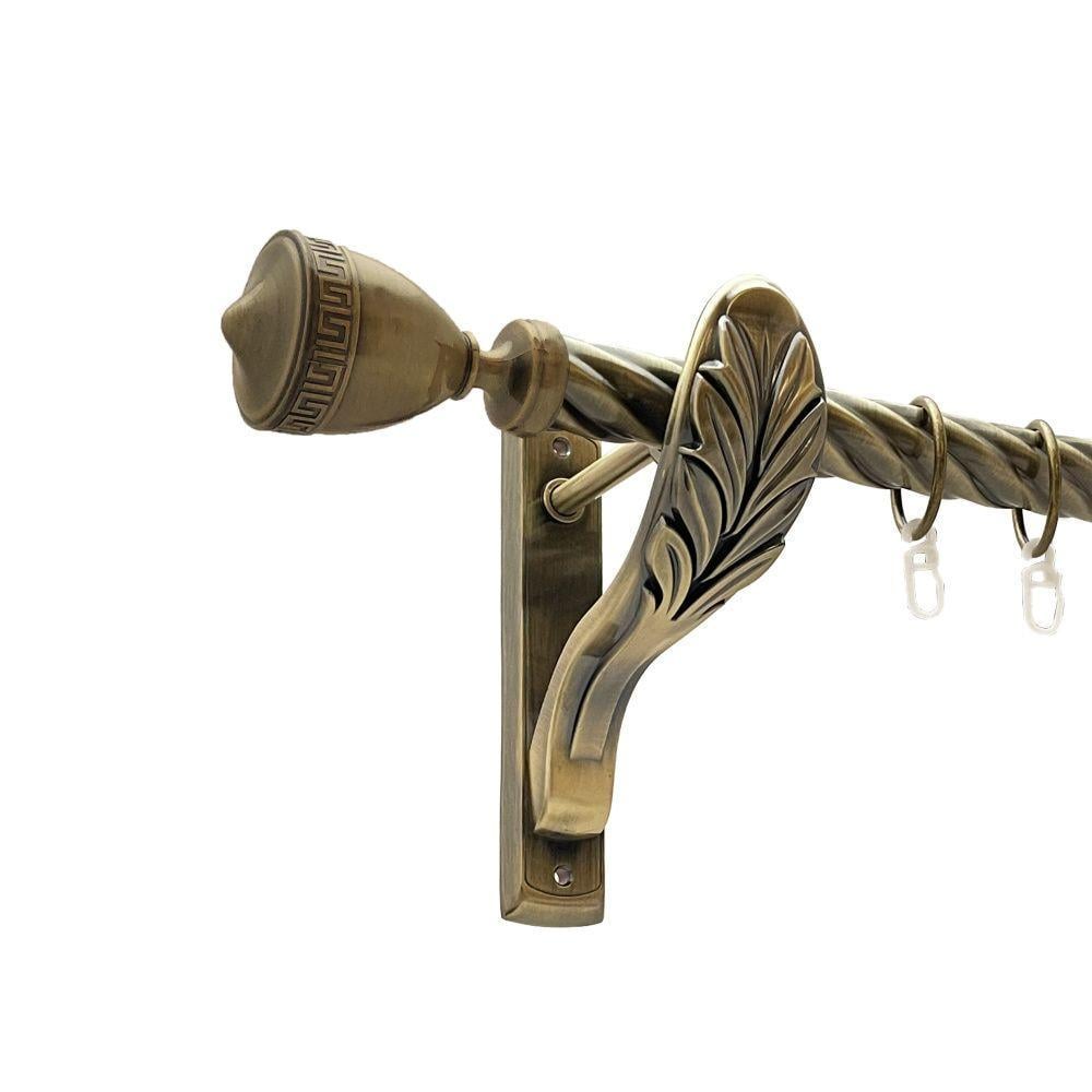 Карниз для штор Orvit Афина однорядный скрученный 25 мм 300 см Антик (00-00018403)