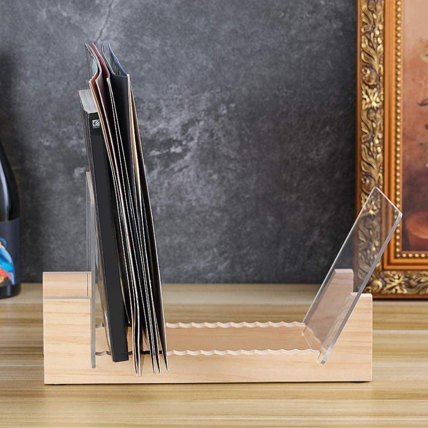 Підставка органайзер для вінілових платівок та книг 34х9 см Light Wood (SP-100-12) - фото 7 Підставка органайзер для вінілових платівок та книг 34х9 см Light Wood (SP-100-12) - фото 7