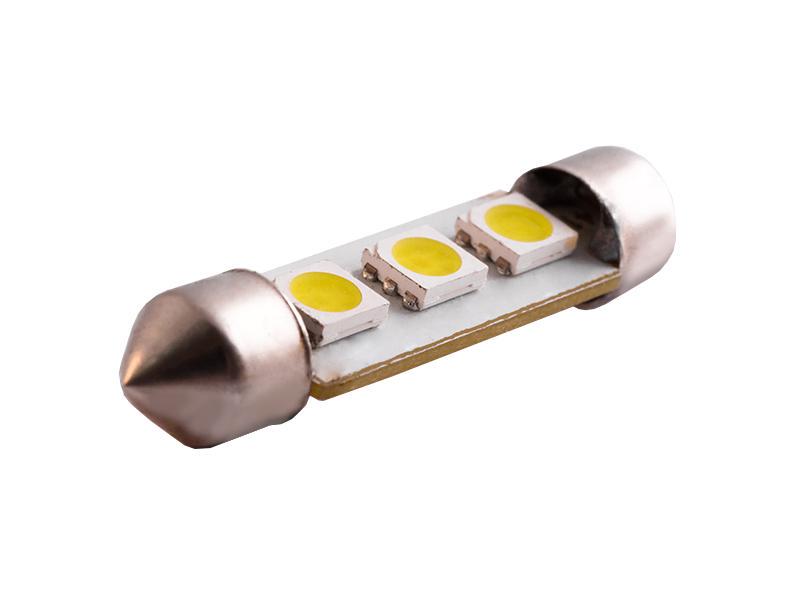 Автомобильная лампа светодиодная LEDUA S85 41 мм 3 SMD 5050 12V Белый (61) Автомобильная лампа светодиодная LEDUA S85 41 мм 3 SMD 5050 12V Белый (61)