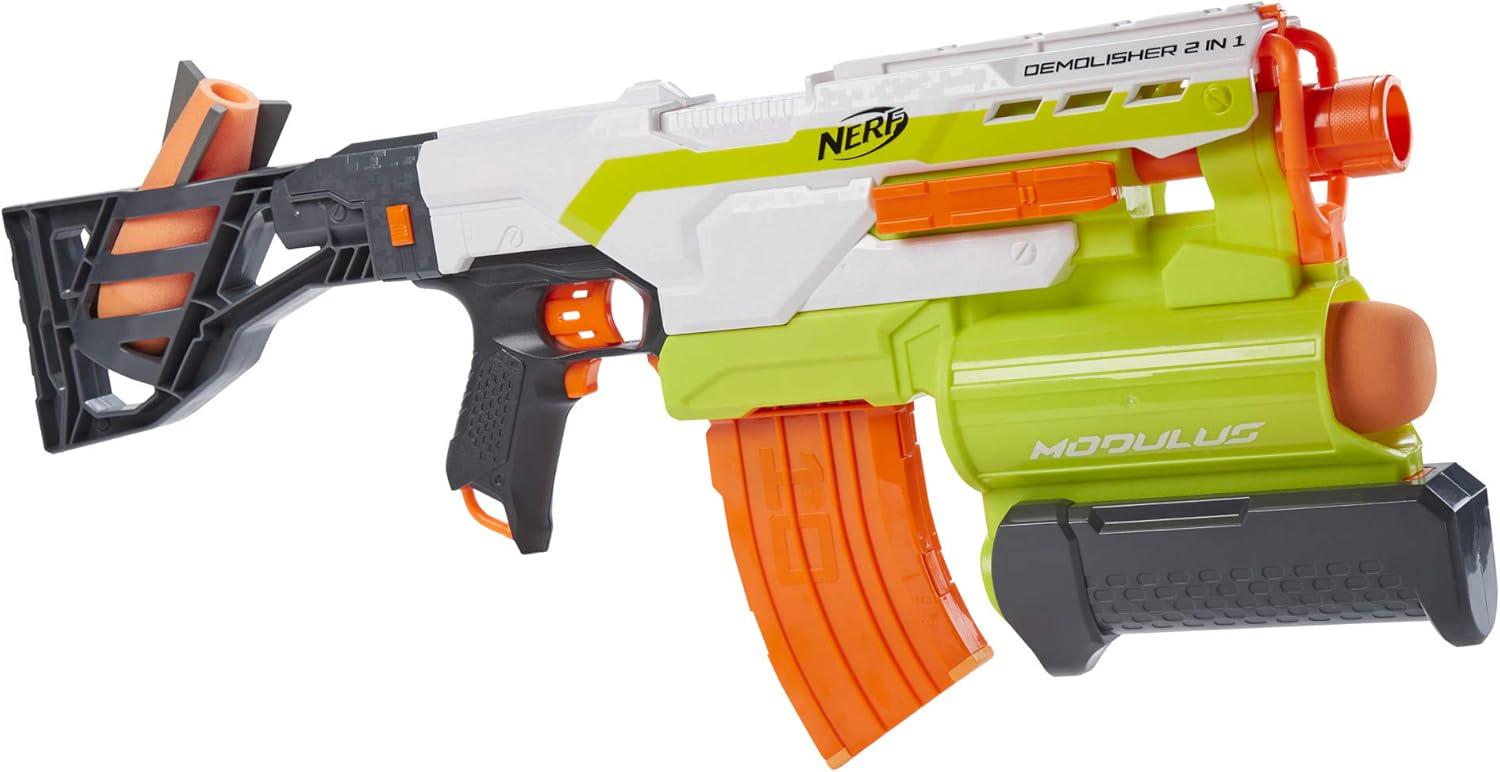 Бластер моторизований Nerf Modulus demolisher 2в1 motorized blaster (29548764)
