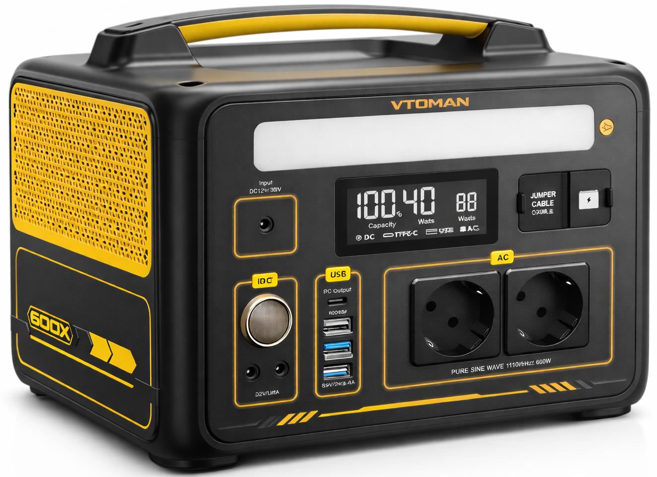 Зарядная станция 220 V VTOMAN 600-1200 W/600 Вт-1200 Вт 4000+ циклов