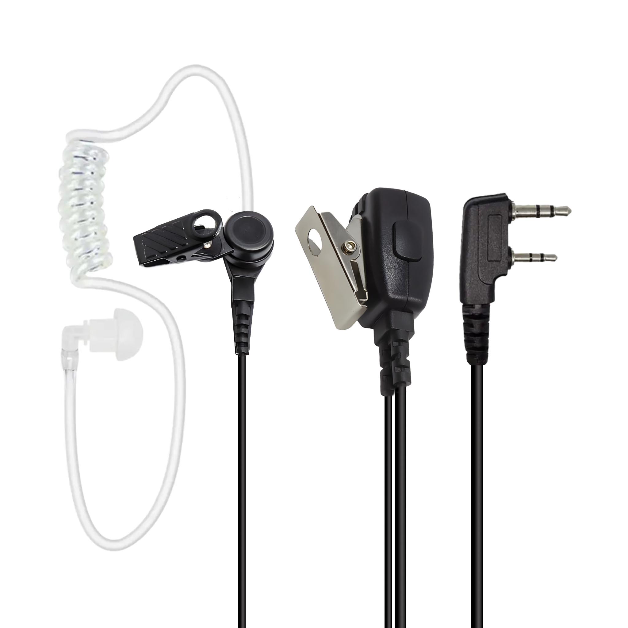 Гарнитура скрытого ношения Mirkit K10303 Earpiece для раций Kenwood Baofeng 2 рin (6651) - фото 1