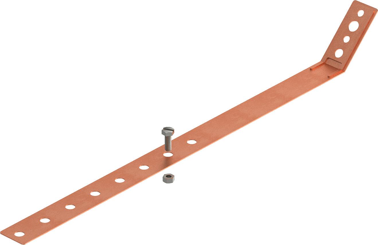Хомут на водоспуск OBO bettermann 60-130 мм мідь для ринви (5350883)