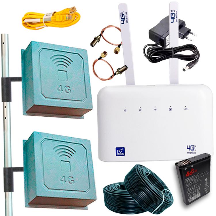 Комплект для интернета 4G Luxury B612 Pro/Антенна 34 дБ/Аккумулятор 5000 mAh (159) Комплект для интернета 4G Luxury B612 Pro/Антенна 34 дБ/Аккумулятор 5000 mAh (159)