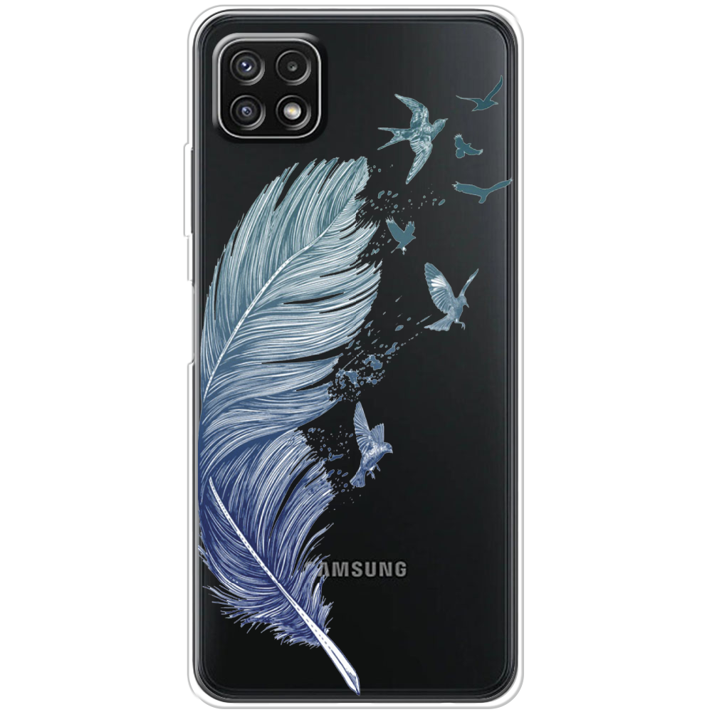 Чехол BoxFace Samsung Galaxy A22 5G (A226) Feather Прозрачный силикон (44332-cc38-44332)