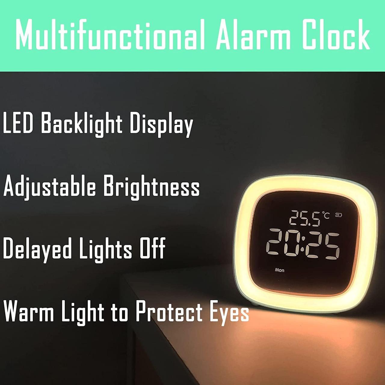 Часы настольные с будильником цифровые Cute TV аккумуляторные мультифункциональные Голубой (2459545715) - фото 3 Часы настольные с будильником цифровые Cute TV аккумуляторные мультифункциональные Голубой (2459545715) - фото 3