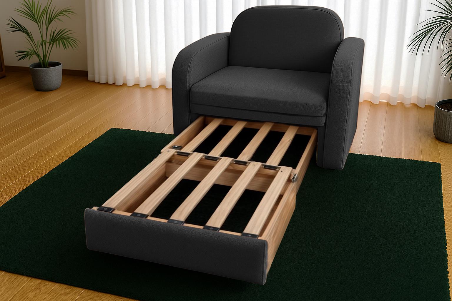 Диван-крісло м'який розкладний Tobi Sho Дрім рогожка Bahama 1140х850х830 мм 32/Темно-сірий - фото 3 Диван-крісло м'який розкладний Tobi Sho Дрім рогожка Bahama 1140х850х830 мм 32/Темно-сірий - фото 3