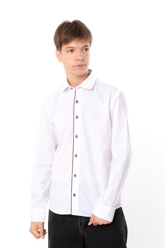 Сорочка для хлопчика підліткова Носи Своє XXL Білий (17803)