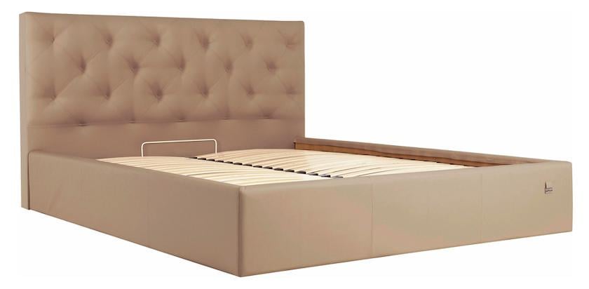 Кровать-подиум двуспальная BristolNew Design Standart экокожа 180х190 см Коричневый