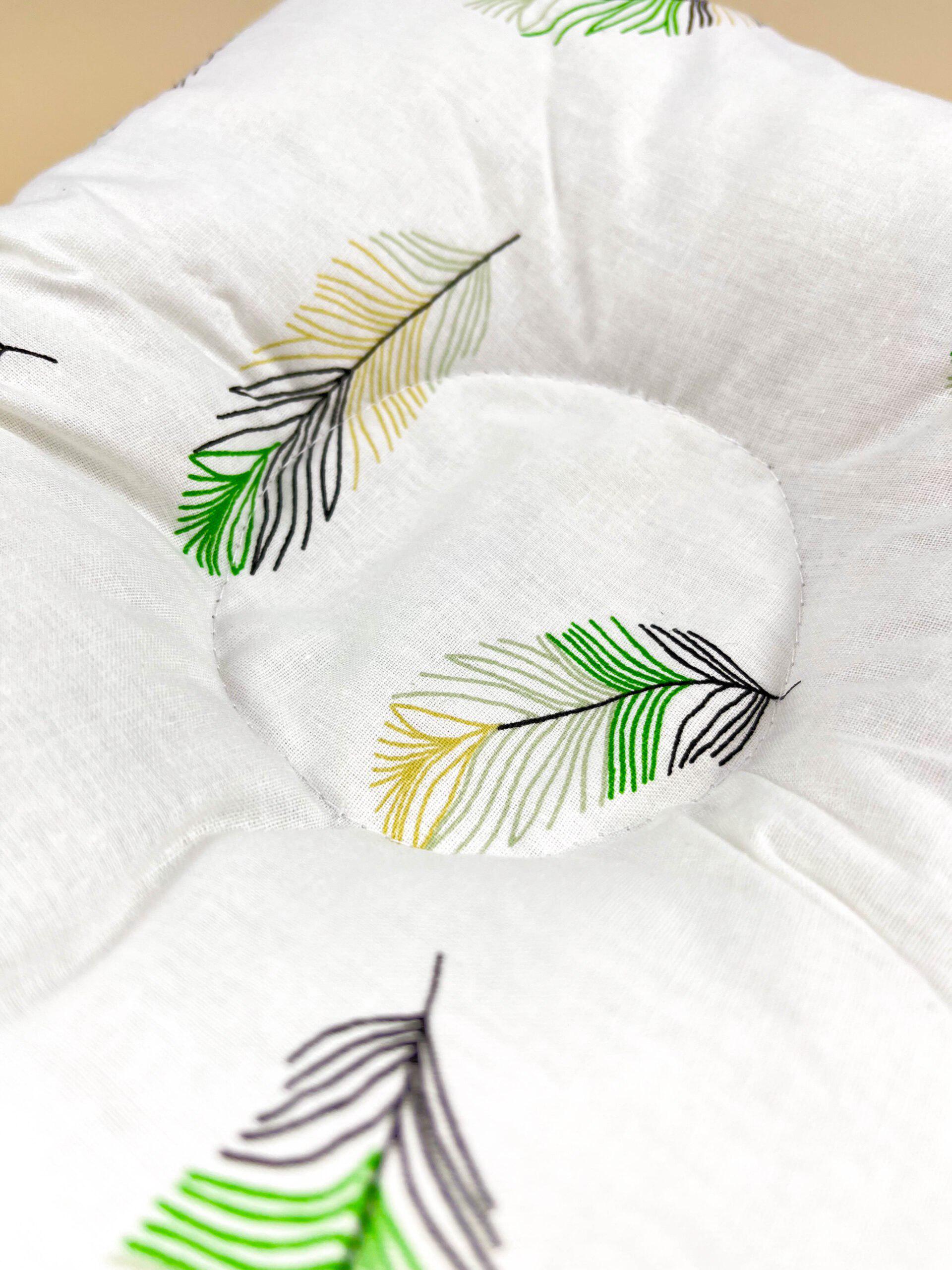 Подушка ортопедическая для новорожденных №7 Перья Зеленый (142491) - фото 2 Подушка ортопедическая для новорожденных №7 Перья Зеленый (142491) - фото 2