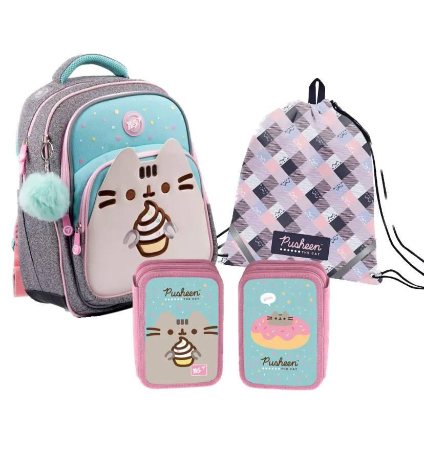 Набор школьный рюкзак/пенал/сумка Yes S-91 Pusheen (553644К3)