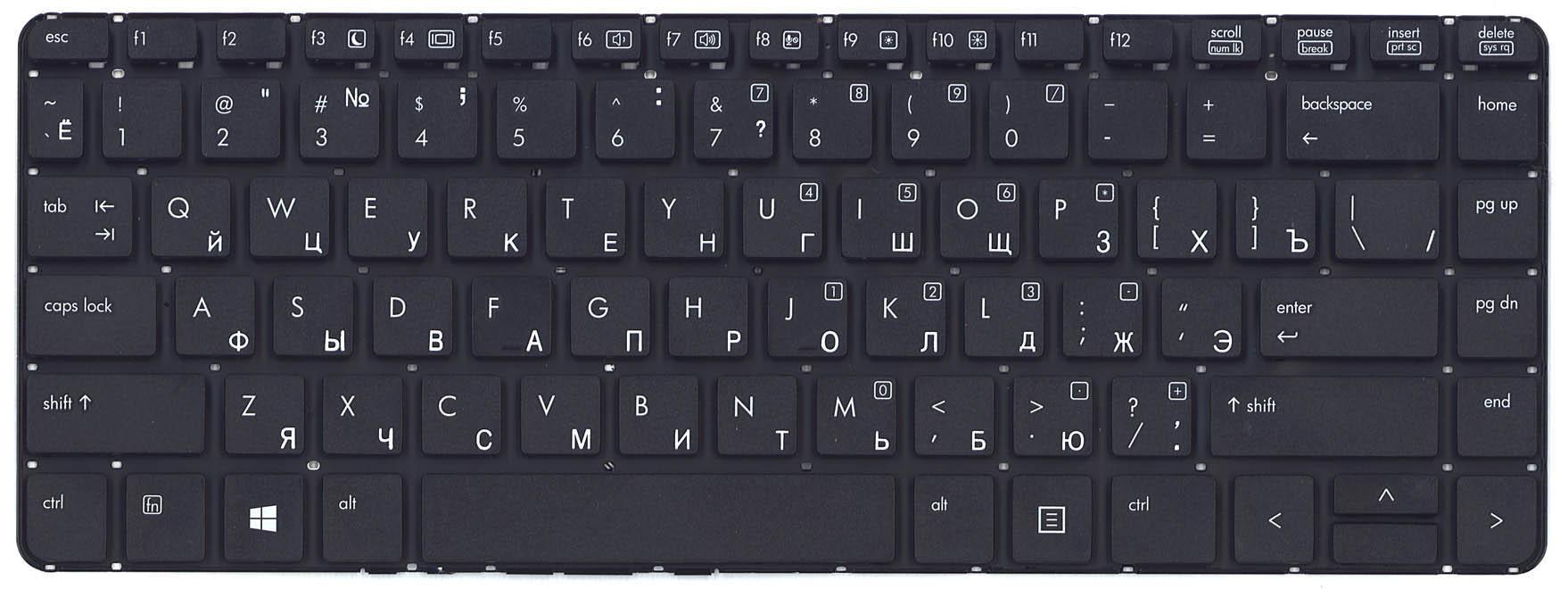 Клавиатура для ноутбука HP ProBook 430 G1 Black Клавиатура для ноутбука HP ProBook 430 G1 Black