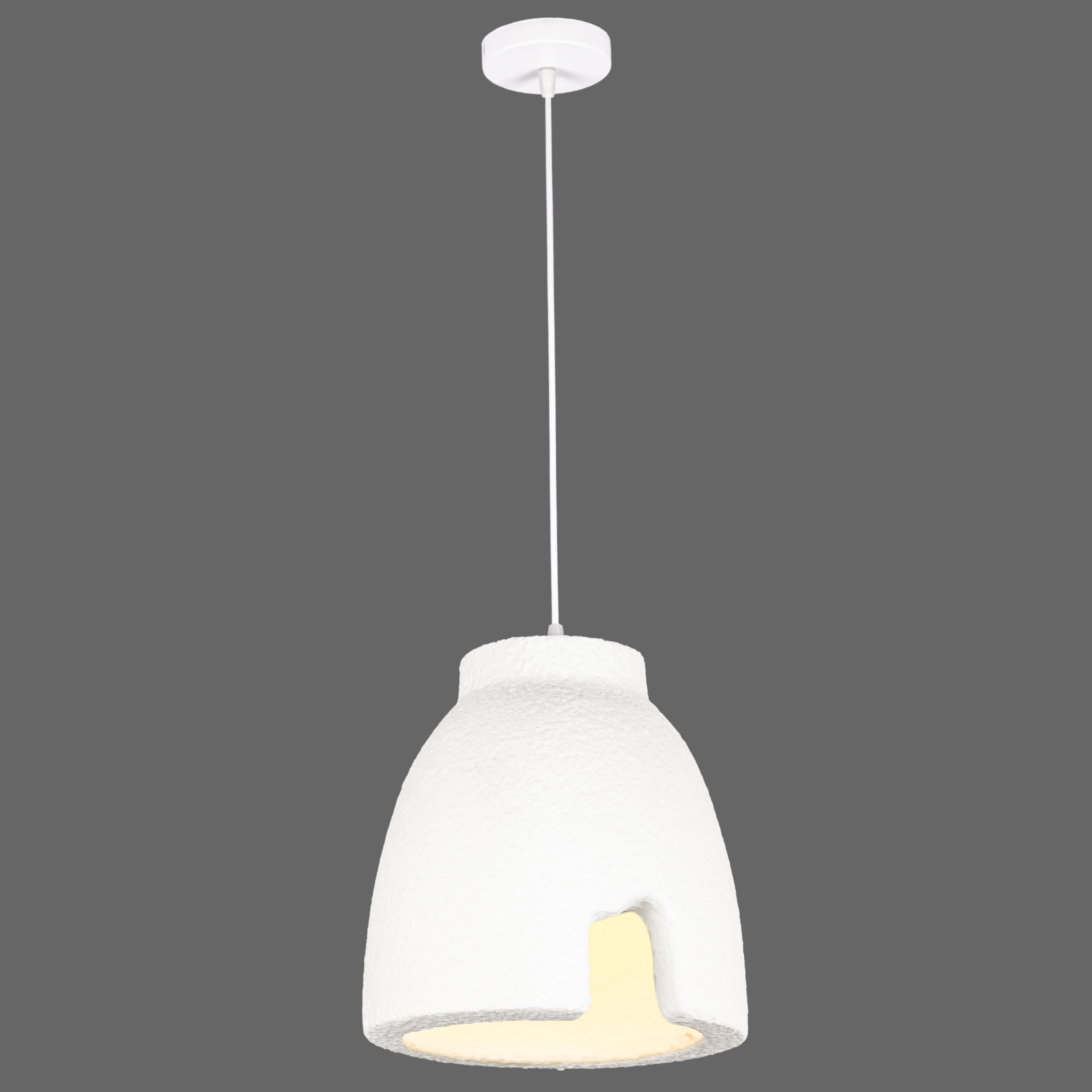 Люстра гипсовая Wabi-Sabi 27 см Белый (909-XL3594 (280) WH)