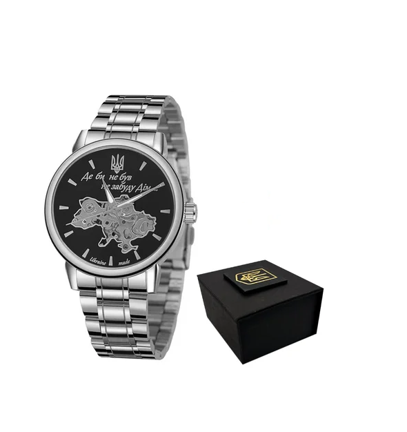 Наручные часы Awarder 022 "Де би не був" Silver/Black Automatic Metall Наручные часы Awarder 022 "Де би не був" Silver/Black Automatic Metall