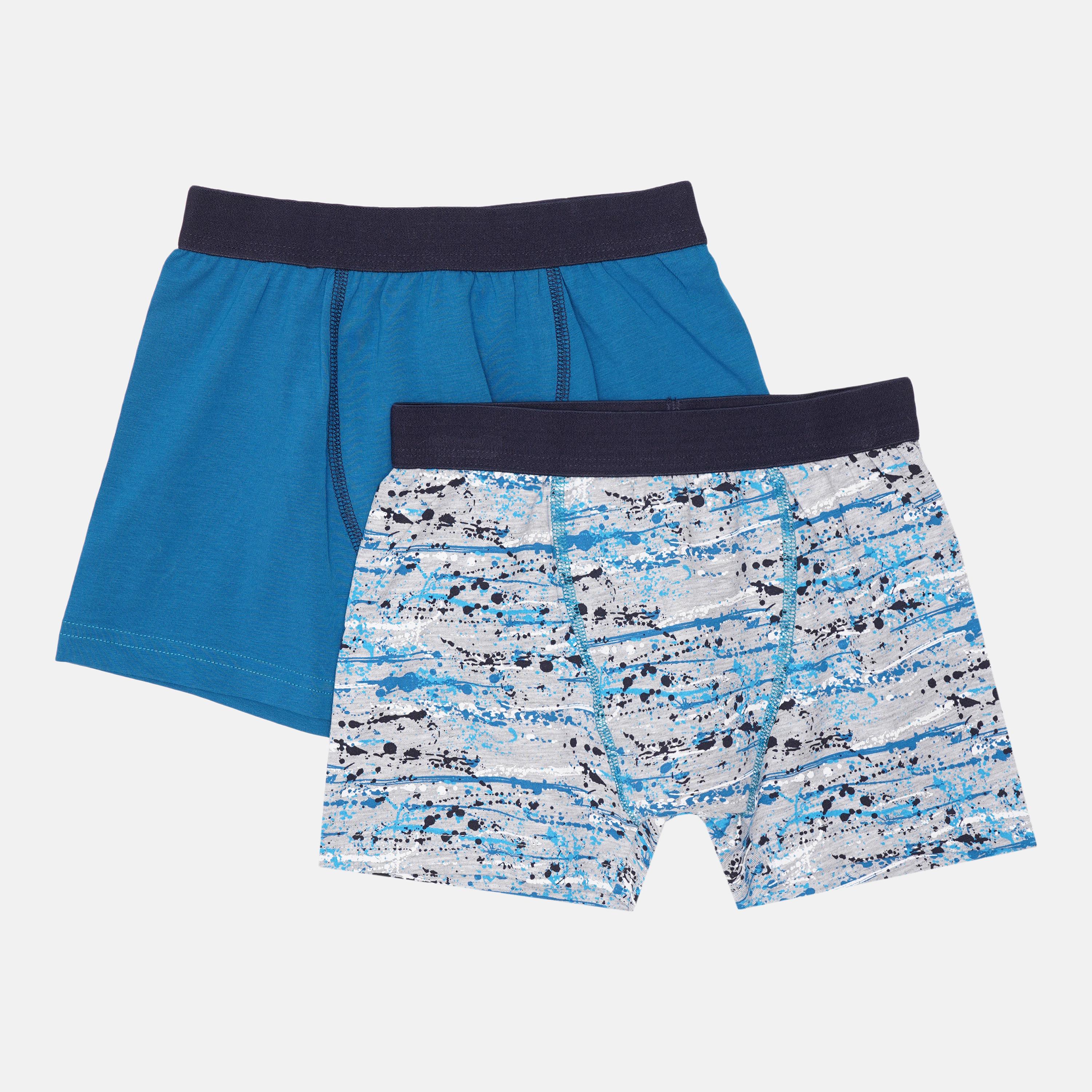 Трусы C&A 122-128 см Серый/Бирюзовый 2 шт. (4856977523701)