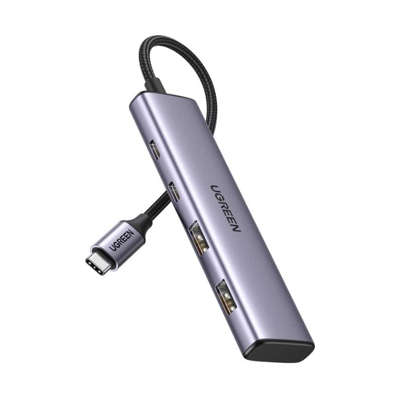 Хаб USB UGREEN UGREEN 4-Port USB-C Hub Space-Gray (KST-UGR-15395)