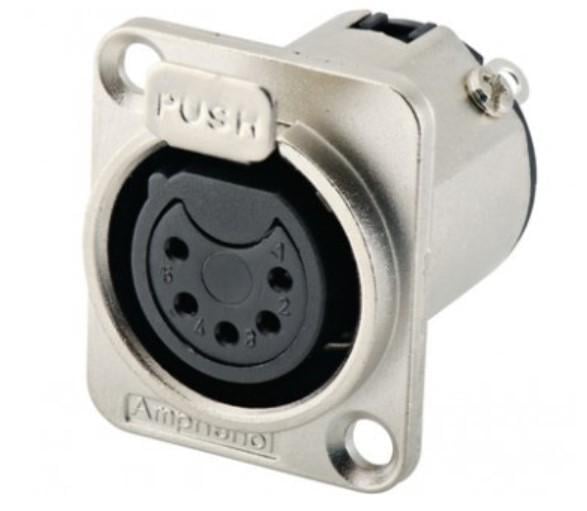 Панельный разъем MOCO XLR-P5F D-посадка 5 контактов (10973632)