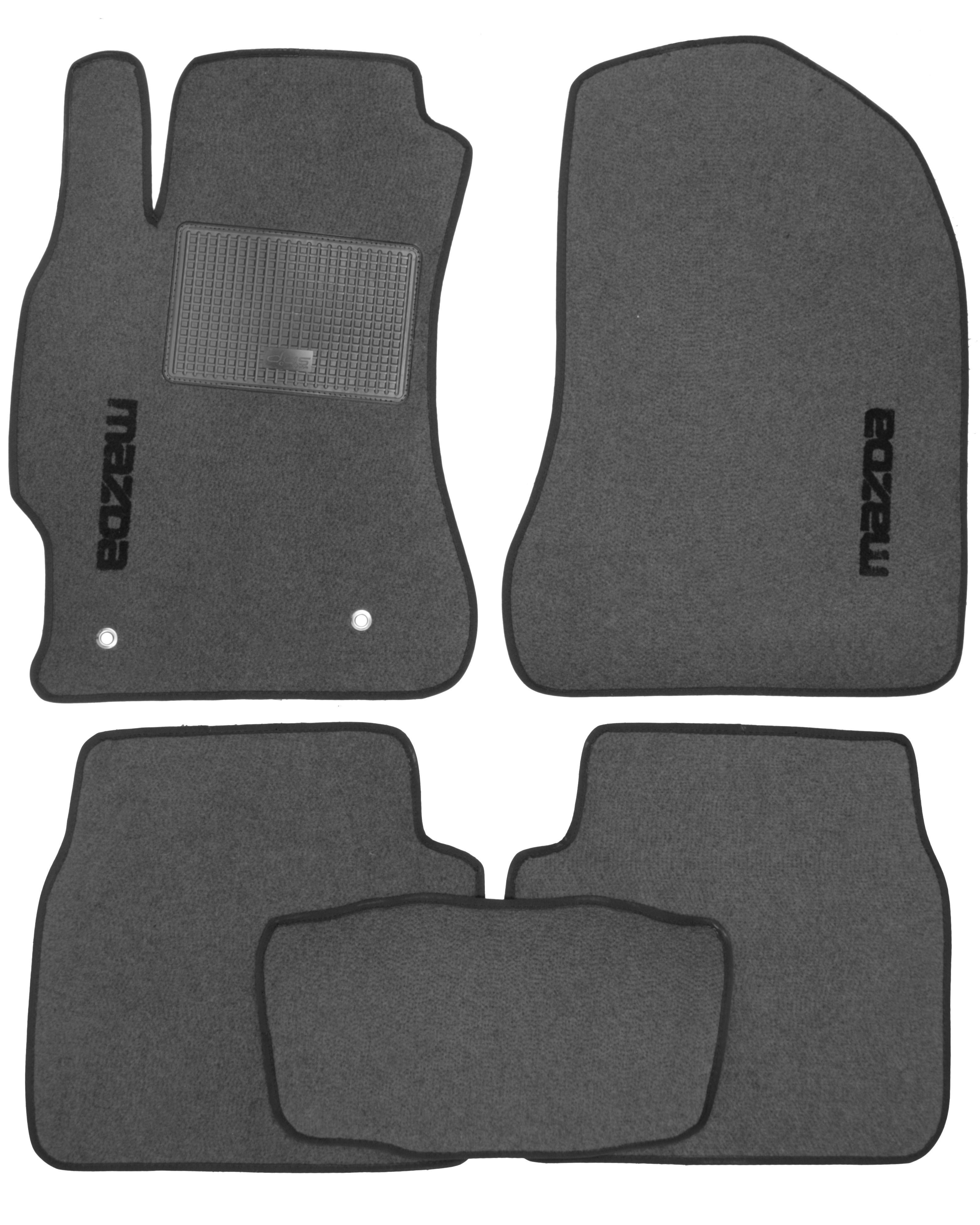 Коврики Стандарт в салон для Mazda 6 2008/2012 текстильные Серый