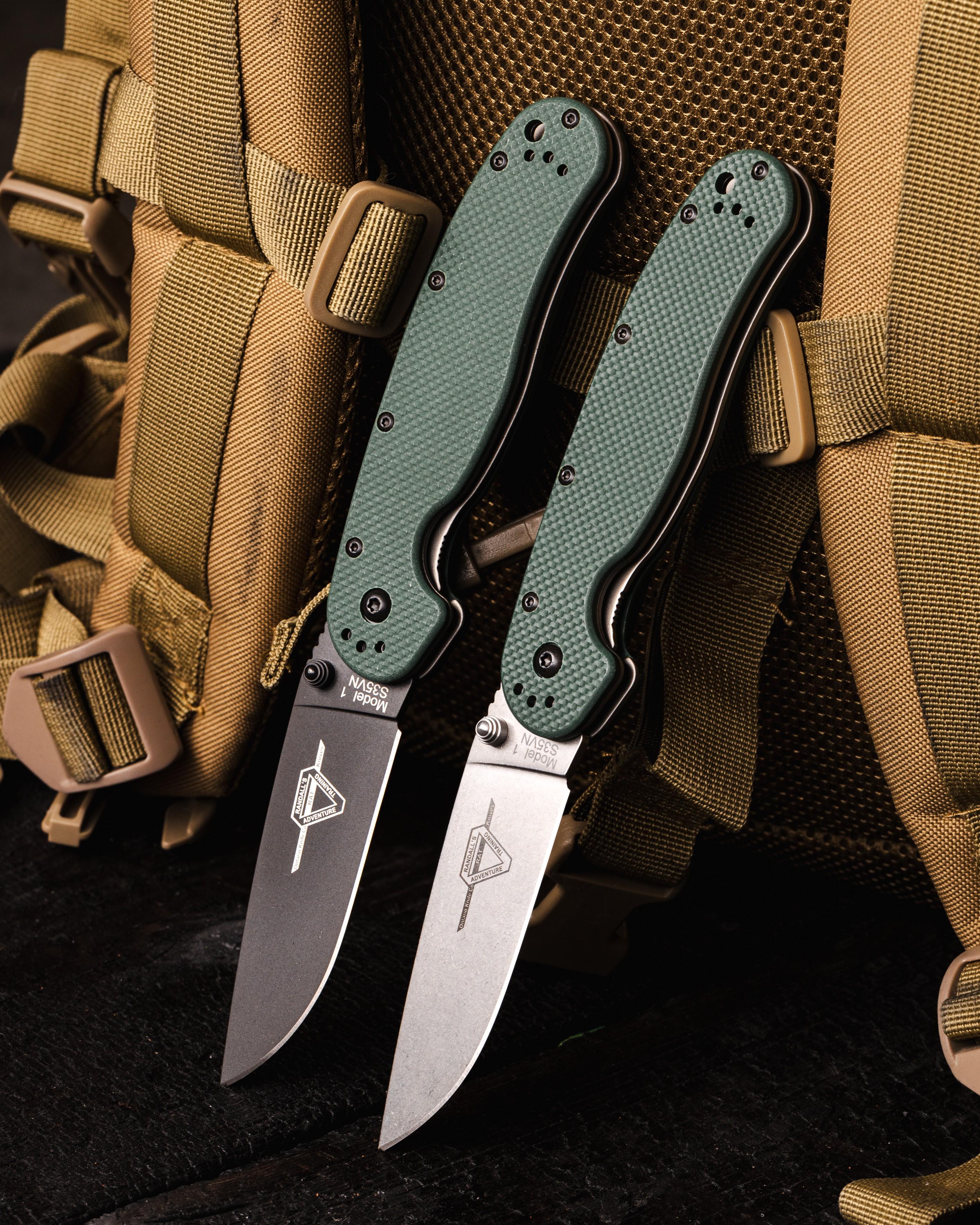 Ніж Ontario Rat Model 1 Forest Green G-10 S35VN Stonewash (8992) - фото 6