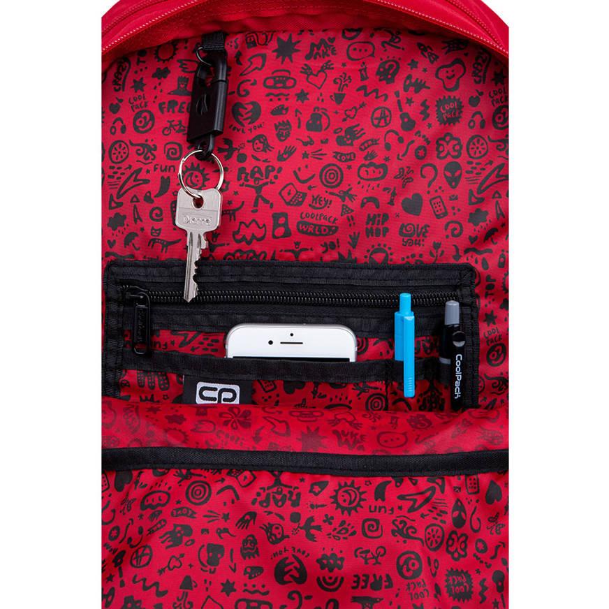 Шкільний рюкзак Coolpack RIDER RPET RED 27 л 43х30х18 см - фото 5