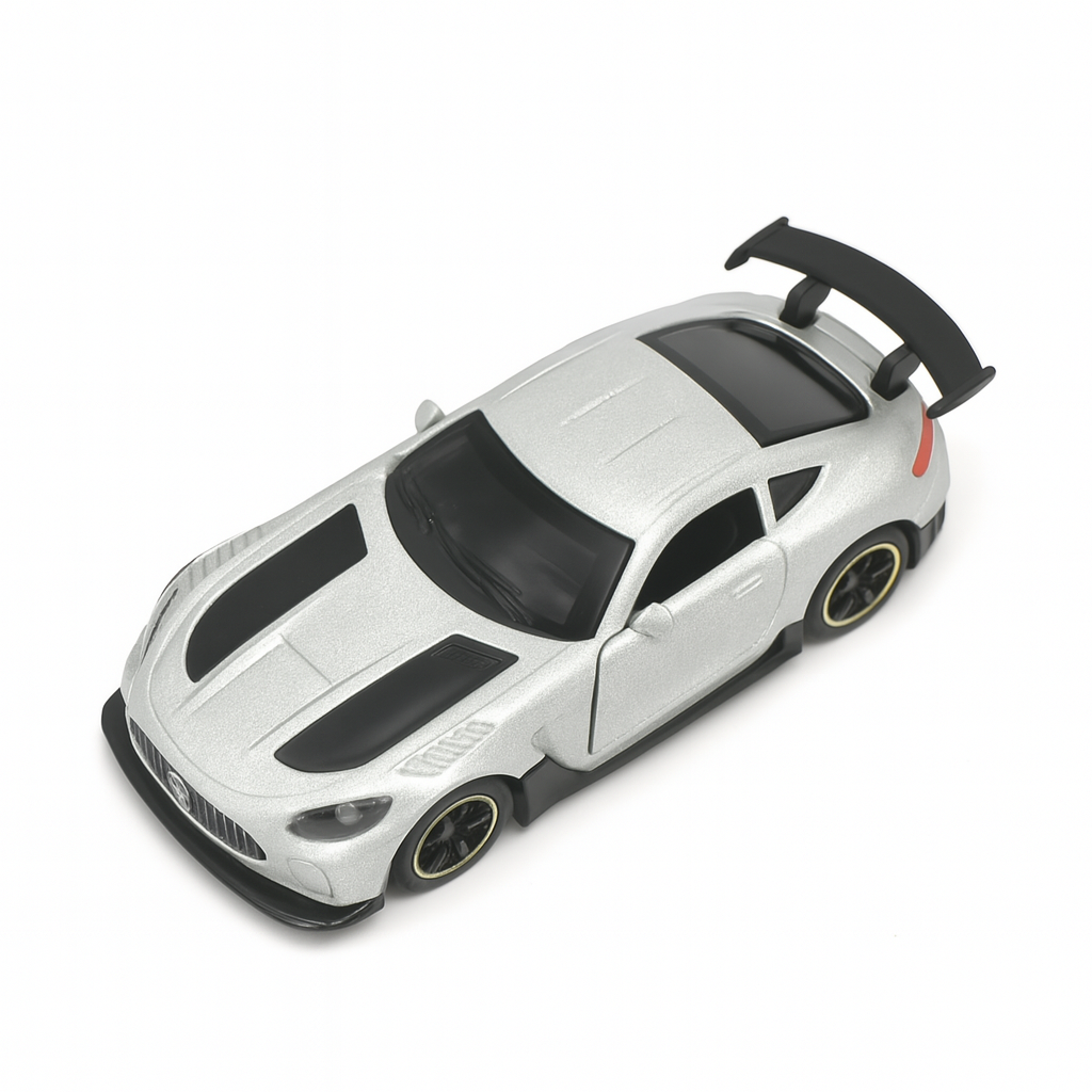 Игрушечная модель автомобиля металлическая 1:43 Серебристый (27779535) - фото 2