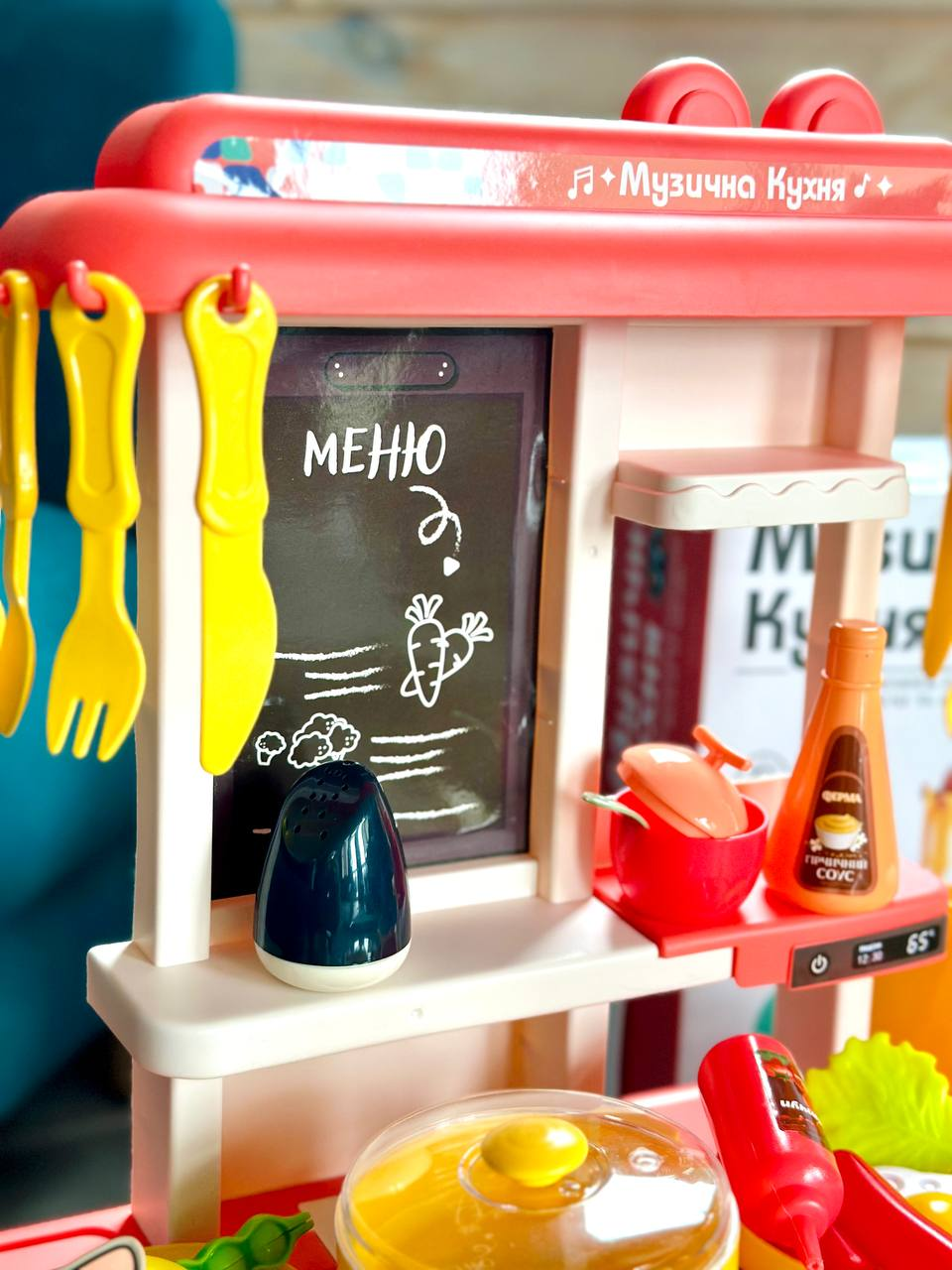 Кухня детская TK Веселые Приключения 68186 с украинской озвучкой/водой/ имитацией закипания 43 пр. (1528392494) - фото 6 Кухня детская TK Веселые Приключения 68186 с украинской озвучкой/водой/ имитацией закипания 43 пр. (1528392494) - фото 6