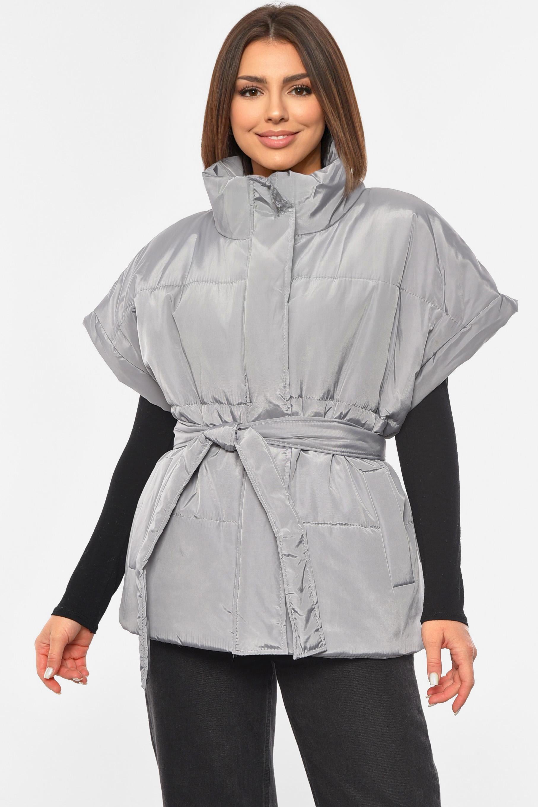 Жилетка женская полубатальная XL/2XL Серый (190541)