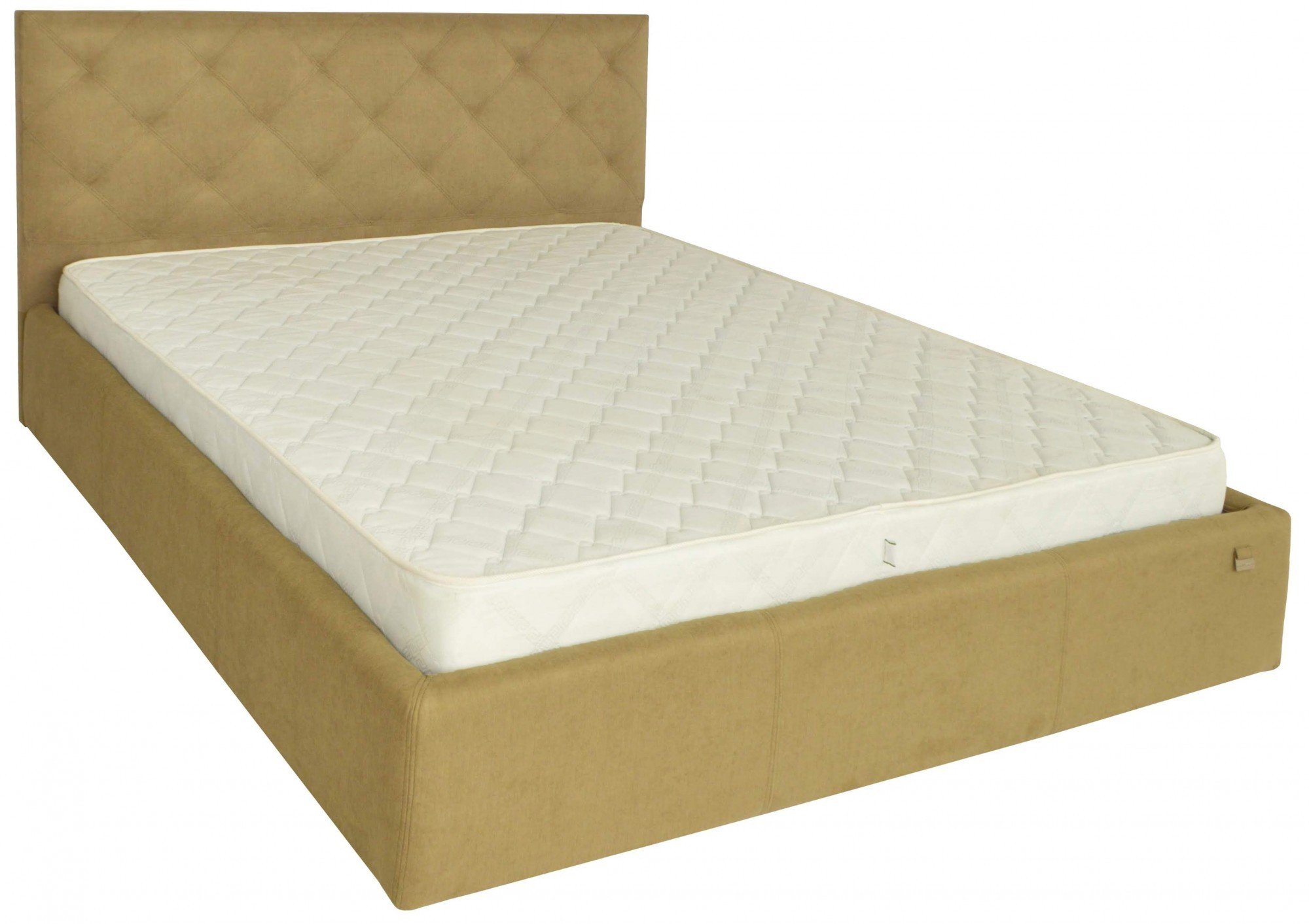 Кровать двуспальная Bristol Standart Fibril 17 160х190 см Оливковый