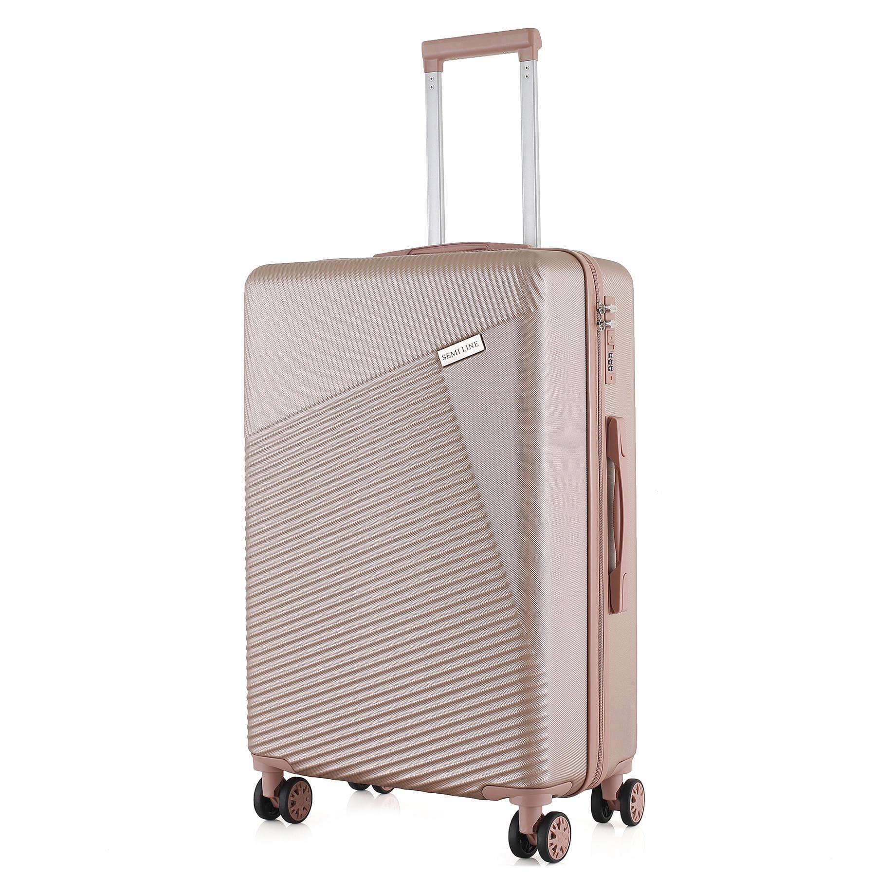 Чемодан средний SEMI LINE T5758-3 ABS-пластик 24 дюйма 66 л Rose