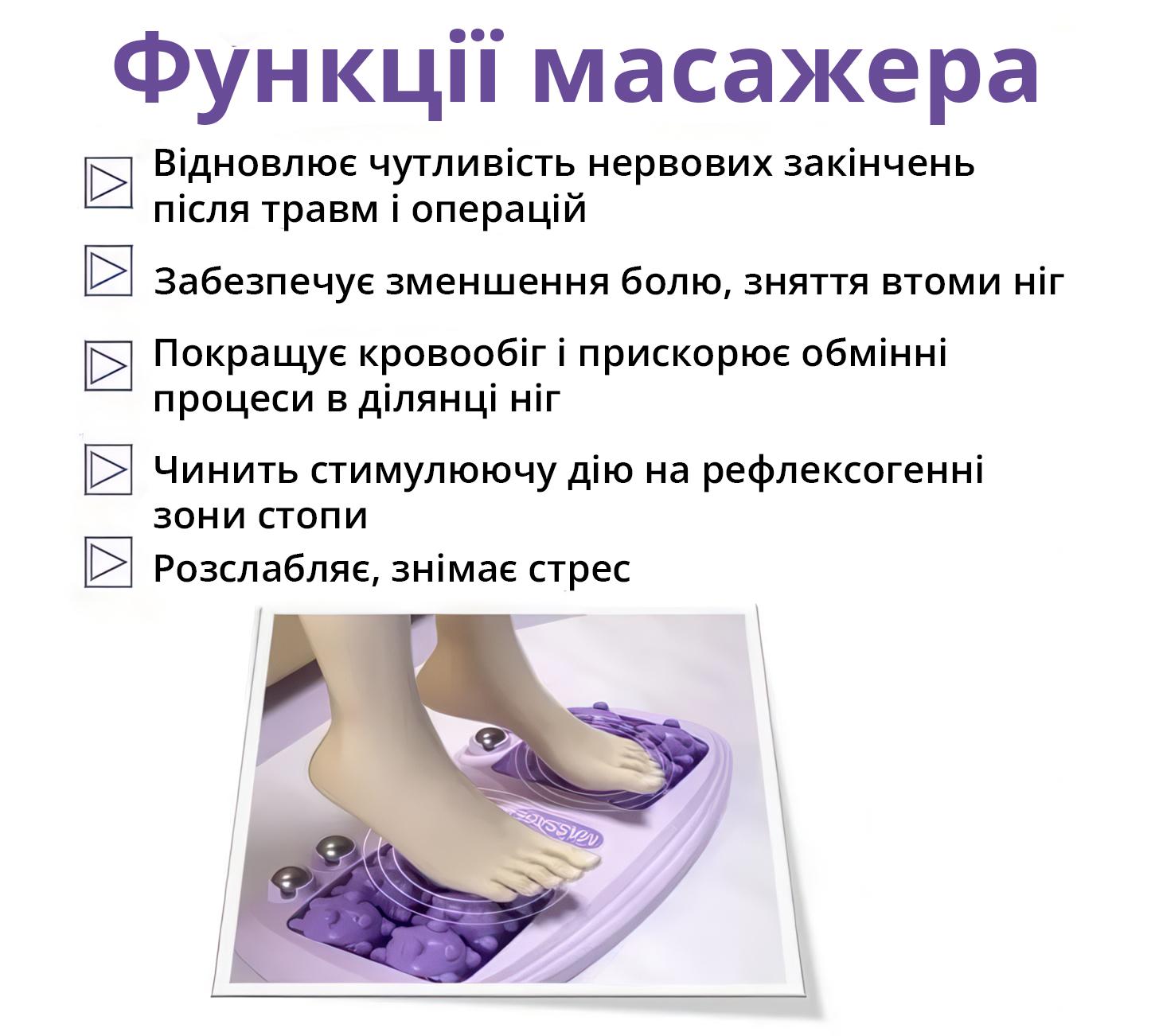 Массажер роликовый для ног 2в1 Foot Massager магнитный - фото 4