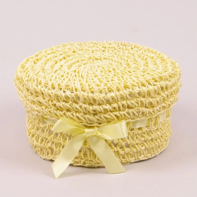Шкатулка вязаная Flora Желтый (38156)