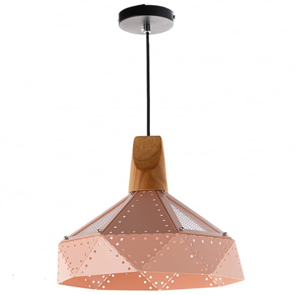 Люстра Flora підвісна з перфорацією Персиковий (NI001 / peachy)